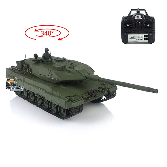Henglong 2.4G 1/16 TK7.0 Plastic German Leopard2A6 RTR RC Tank Model 3889 BB Infrared Combat Smoke Light Sound System Metal Barrel