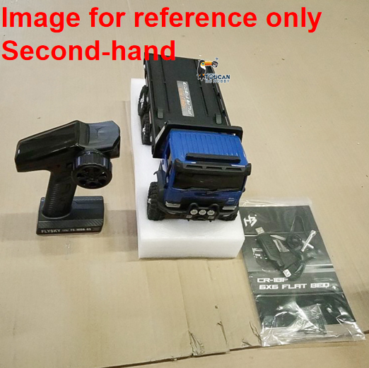 Fast Free Shipping Second Hand EU Stock CR18P Flatbed Truck 6x6 RTR RC Rock Crawler 1/18 Off-Road Truck 2-Speed Lights