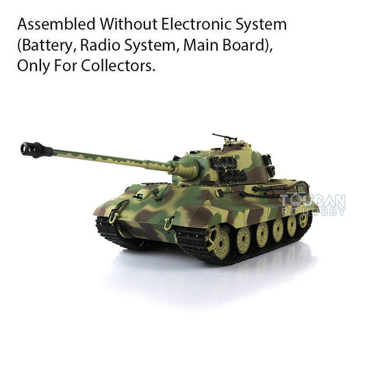 Henglong 1/16 Plastic German King Tiger Henschel Static Tank 3888A Ornament Collection Display Model Without Electronic System