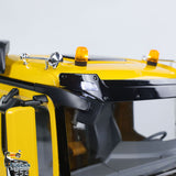 MD 6X6 Dumper Metal 1/14 6x6 Hydraulic Dump Truck with 2-Speed Gearbox and Full Electronics Package including Lights Sound and Receiver without Battery or Charger