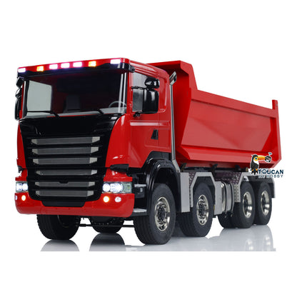 20. 1/14 Scale 8x8 Articulated Hauler TH-X SC-G88 Complete PNP Set Red Full Side"
