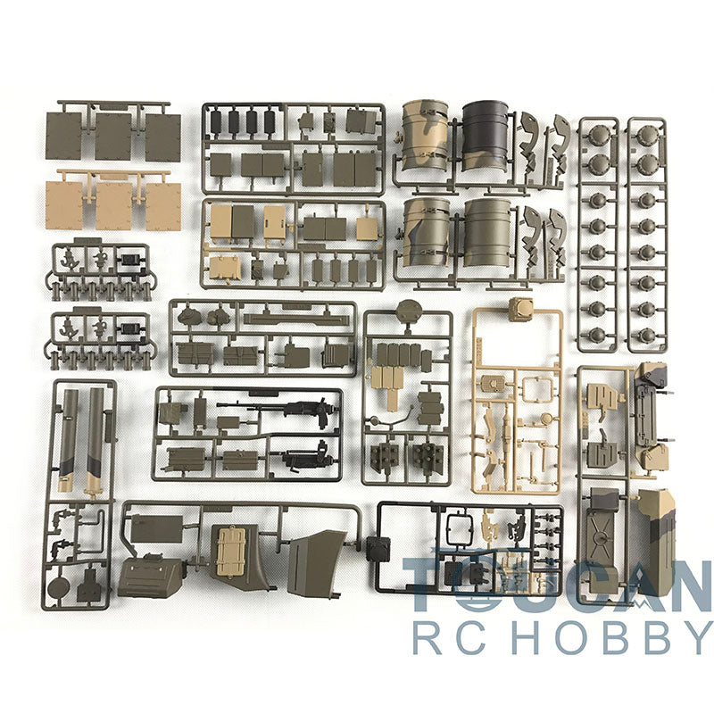 Ersatzteile Teilebeutel Aufkleber Laufketten Kettenräder Leiträder für Henglong 1/16 Russischer T90 Ferngesteuerter Panzer 3938