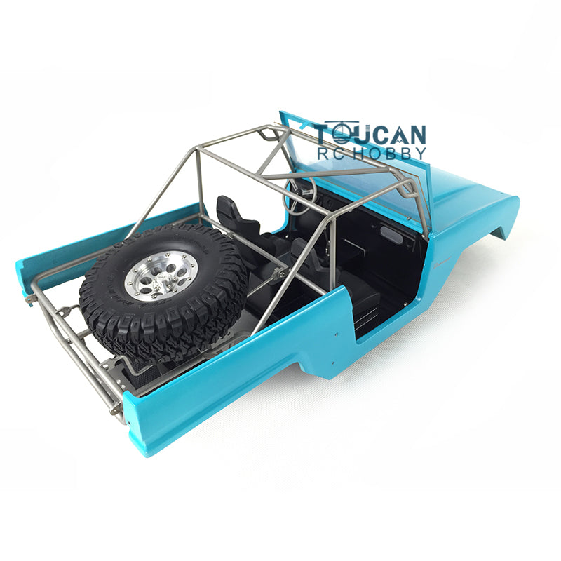 Chassis mit Autoschale für TFL RC-Autos 1/10 4WD SCX10 Rock Radio Controlled Crawler ESC-Motor DIY-Teile Optionale Versionen