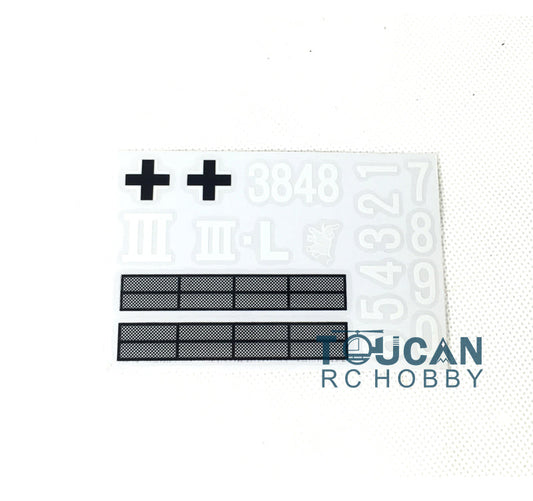 Henglong 1/16 Scale German Panzer III L RC Tank 3848 Decoration Decal