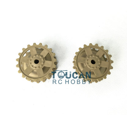 IN Stock Plastic Sprockets Road Wheels Idlers Accessories Pack Decal Assembled Chassis For HL 1/16 3858 RC Tank Vehicle DIY Model
