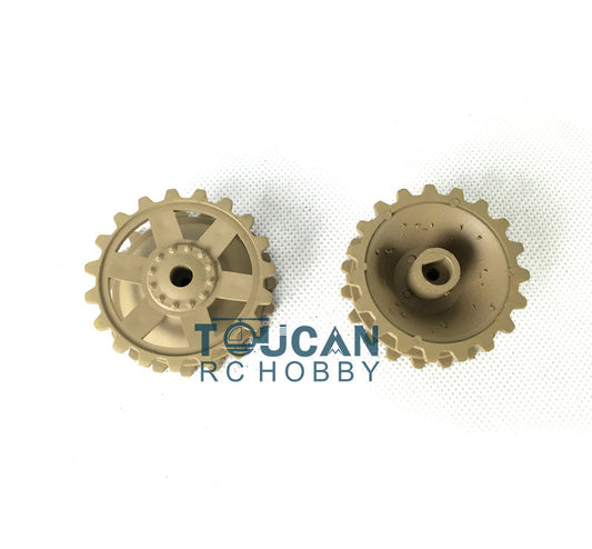 TOUCAN RC HOBBY Plastic Sprockets Road Wheels Idlers Accessories Pack Decal Assembled Chassis For HL 1/16 3858 RC Tank Vehicle DIY Model