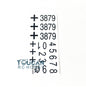 Rear Mud Panel Plastic Accessories Pack Decal For Henglong DIY 1/16 RC 3879 German Panther Type G Tank Vehicle DIY Model