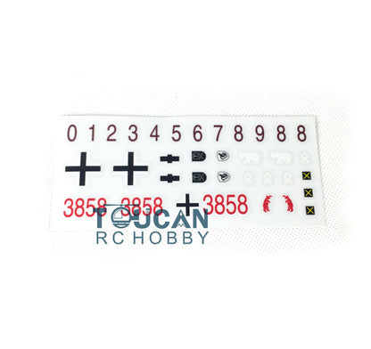 IN Stock Plastic Sprockets Road Wheels Idlers Accessories Pack Decal Assembled Chassis For HL 1/16 3858 RC Tank Vehicle DIY Model