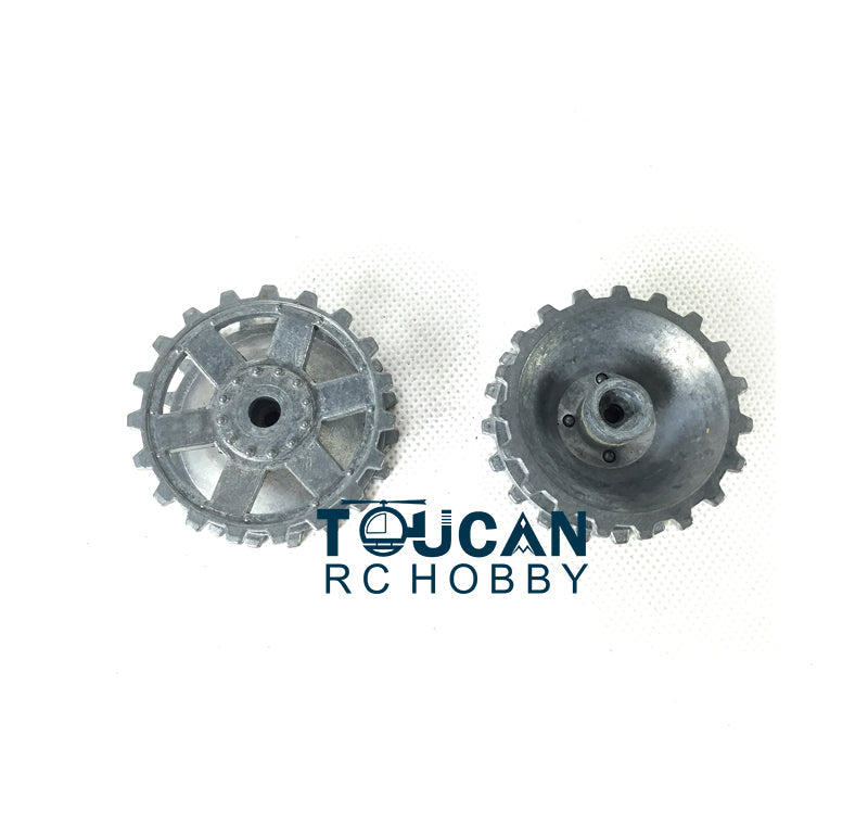 Metal Tracks Sprockets Idlers Road Wheels Tank Machine Gun For HengLong 1/16 3858/3859 Remote Control Tank Vehicle Accessories