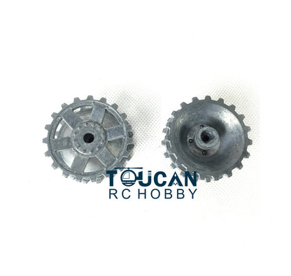 Metal Tracks Sprockets Idlers Road Wheels Tank Machine Gun For HengLong 1/16 3858/3859 Remote Control Tank Vehicle Accessories
