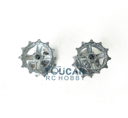 Henglong 1/16 Metal Tracks Sprocket Road Wheels Idlers Mudguard Protection Net Machine Gun For 3899 3899A Tank Vehicle Model