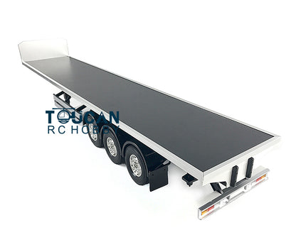 TOUCAN RC HOBBY Fast  Free Shipping TOUCAN RC Chassis Flatbed Semi Trailer for DIY Model 1/14 Tractor Truck Unassembled