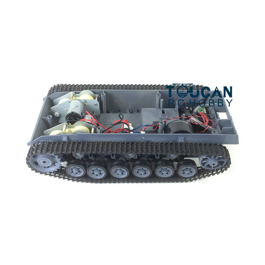 TOUCAN RC HOBBY Henglong 1/16 Chassis W/ Plastic Tracks Wheels for German Panzer III L RC Tank 3848 Radio Controlled Panzer DIY Spare Parts Accessory