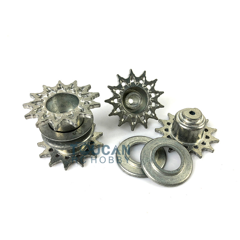 Metal Tracks Paired Linkages Sprockets Driving Wheels Idlers Suspension Bars For Henglong 1/16 Scale USA M26 Pershing RC Tank 3838 Spare Parts