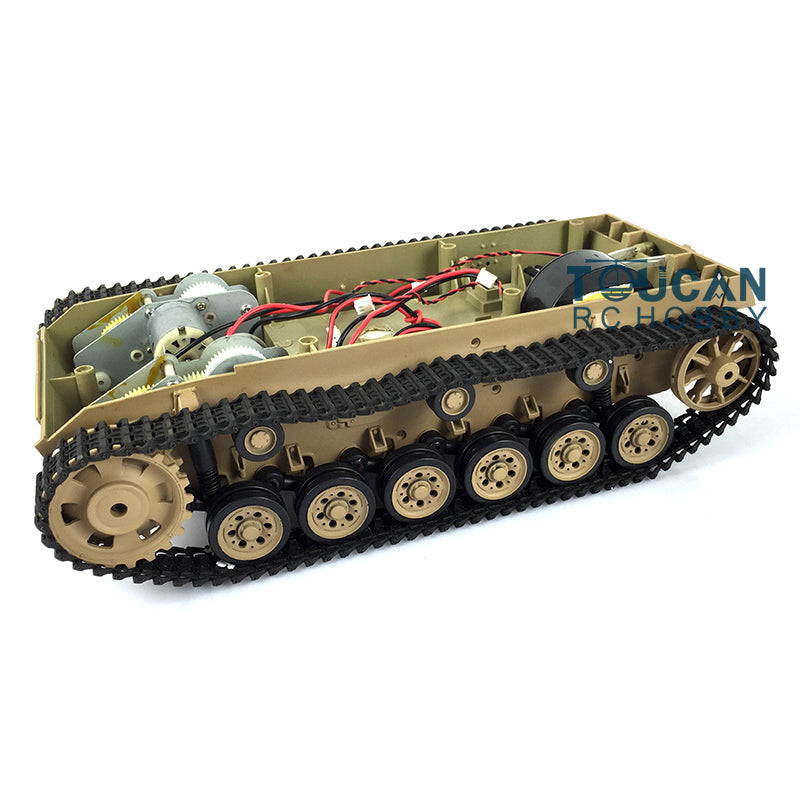 Plastic Sprockets Road Wheels Idlers Accessories Pack Decal Assembled Chassis Rear Rack For HL 1/16 3849 RC Tank Vehicle Model