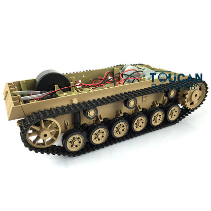 Plastic Sprockets Road Wheels Idlers Accessories Pack Decal Assembled Chassis Rear Rack For HL 1/16 3849 RC Tank Vehicle Model