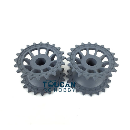 Plastic Tracks Road Wheels Sprockets Idlers Armors Turret Cupola Decoration Decal For Henglong 1/16 German Tiger I 3818/Panther 3819 RC Tank Parts