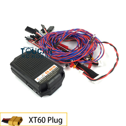 IN Stock CS RC16 2 in 1 Light Sound System Set 1.5 Inches Speaker for 1/14 RC Crawler Tractor Trucks Off-road Vehicle DIY Acceessories
