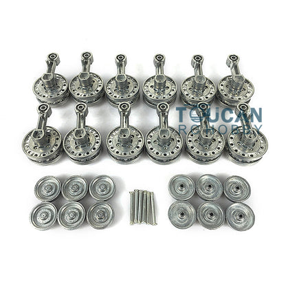 IN Stock Metal Tracks Sprockets Road Wheels With Return Rollers Idlers For Henglong DIY 1/16 RC Tank Model 3878 Soviet Union KV-1 Parts
