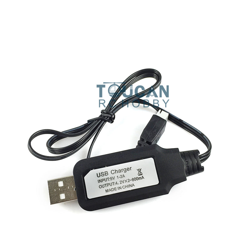 IN Stock USB Cable Charging Cable for Henglong Charger Liion Battery RC Radio Remote Control Tanks Model Electronic Balanced Head