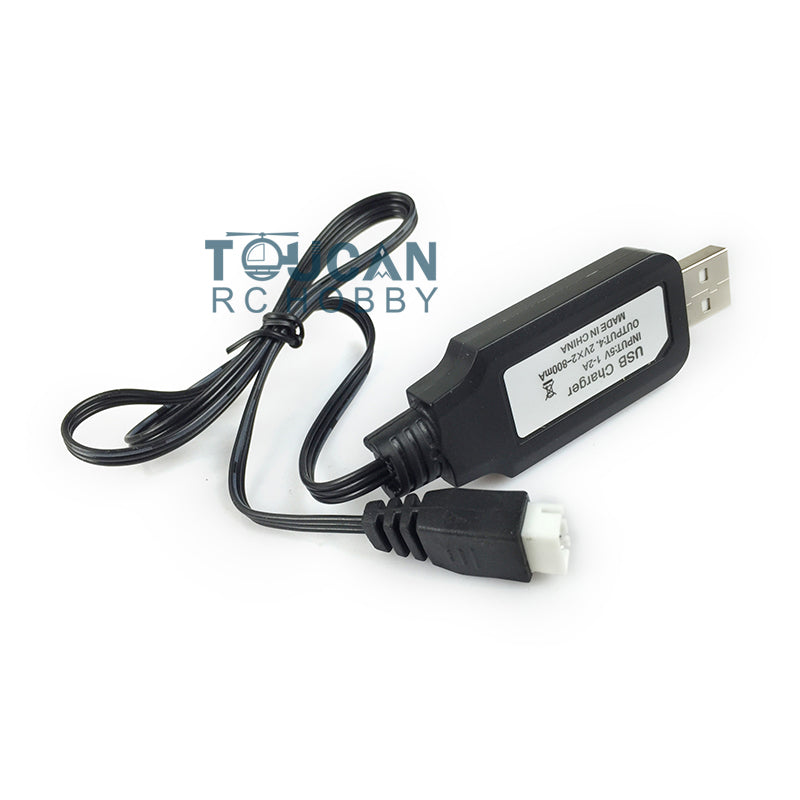 IN Stock USB Cable Charging Cable for Henglong Charger Liion Battery RC Radio Remote Control Tanks Model Electronic Balanced Head