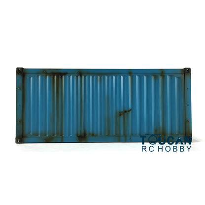 Toucanhobby 40ft lackierter Metallrahmen-Kunststoffbehälter für Tamiyaya 1/14 Sattelzugmaschinen, ferngesteuerte Autos, Sattelauflieger