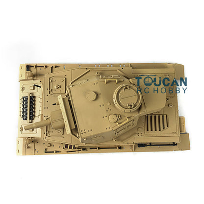 Henglong 1/16 Scale German Panzer IV F RC Tank 3858 Remote Control Model Plastic Turret & Upper Hull