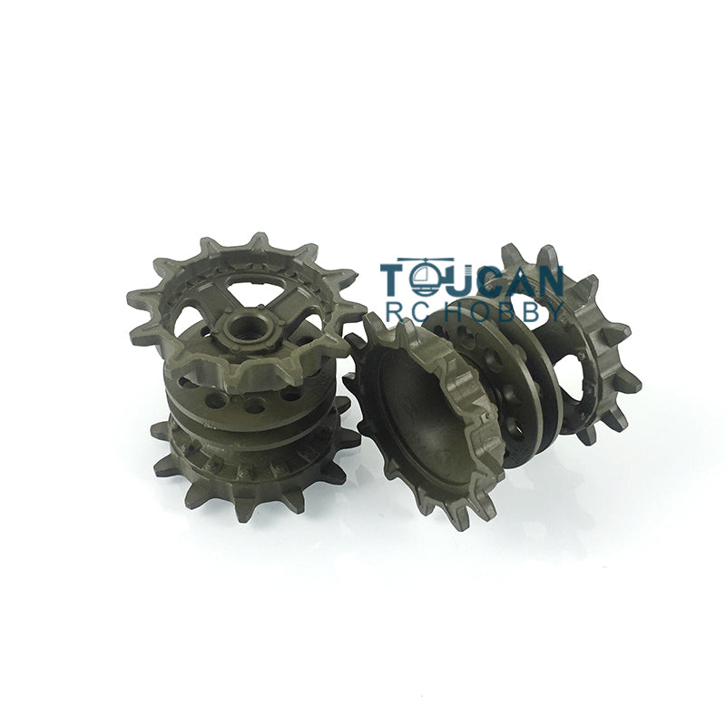 IN Stock Heng Long Plastic Sprockets Road Wheels Idlers Telescopic Barrel Accessories Package For 3939 Russian T72 RC Tank Vehicle Model