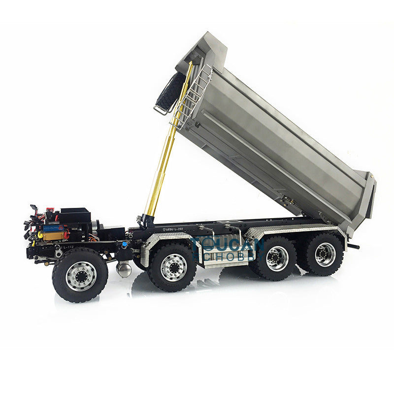 TOUCAN RC HOBBY LESU TGS Cabin 1/14 8*8/6*6 Metal RC Dumper Truck Hydraulic Contruction Vehicle 540 Brushed Motor Light Sound for Professional Model Hobbyists