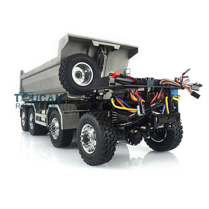 TOUCAN RC HOBBY LESU TGS Cabin 1/14 8*8/6*6 Metal RC Dumper Truck Hydraulic Contruction Vehicle 540 Brushed Motor Light Sound for Professional Model Hobbyists