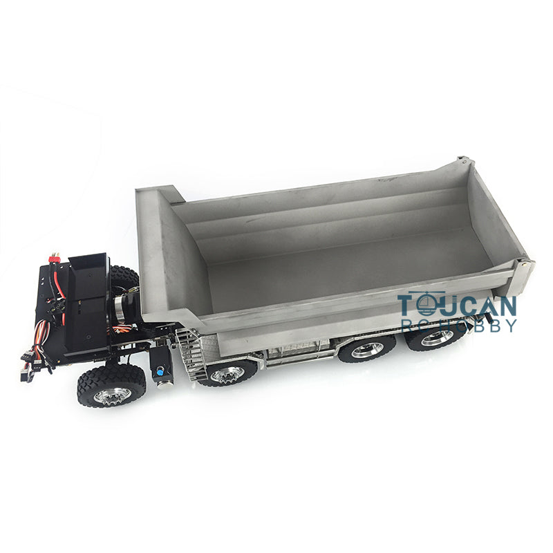 TOUCAN RC HOBBY LESU TGS Cabin 1/14 8*8/6*6 Metal RC Dumper Truck Hydraulic Contruction Vehicle 540 Brushed Motor Light Sound for Professional Model Hobbyists
