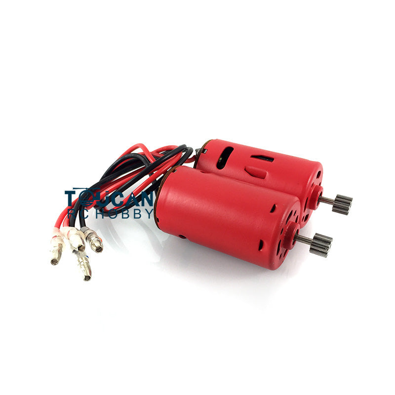 IN Stock Henglong 1/16 Scale Red Motors 1Pair with Wires for Metal Driving Gearbox 6.0 Radio Control RC Tank Model DIY Spare Parts