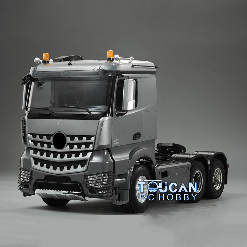 Toucanrc Lackiertes 1/14 RC Sattelzugmaschine 6x4 KIT 35T Motor 3 Achsen DIY Modell für TAMIYA Spielzeugfahrzeuge