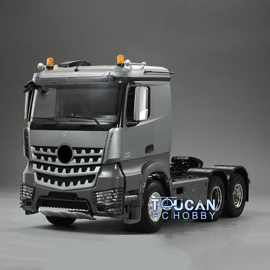 Toucanrc Painted 1/14 RC Tractor Truck 6x4 KIT 35T Motor 3Axles DIY Model for Toys Vehicles