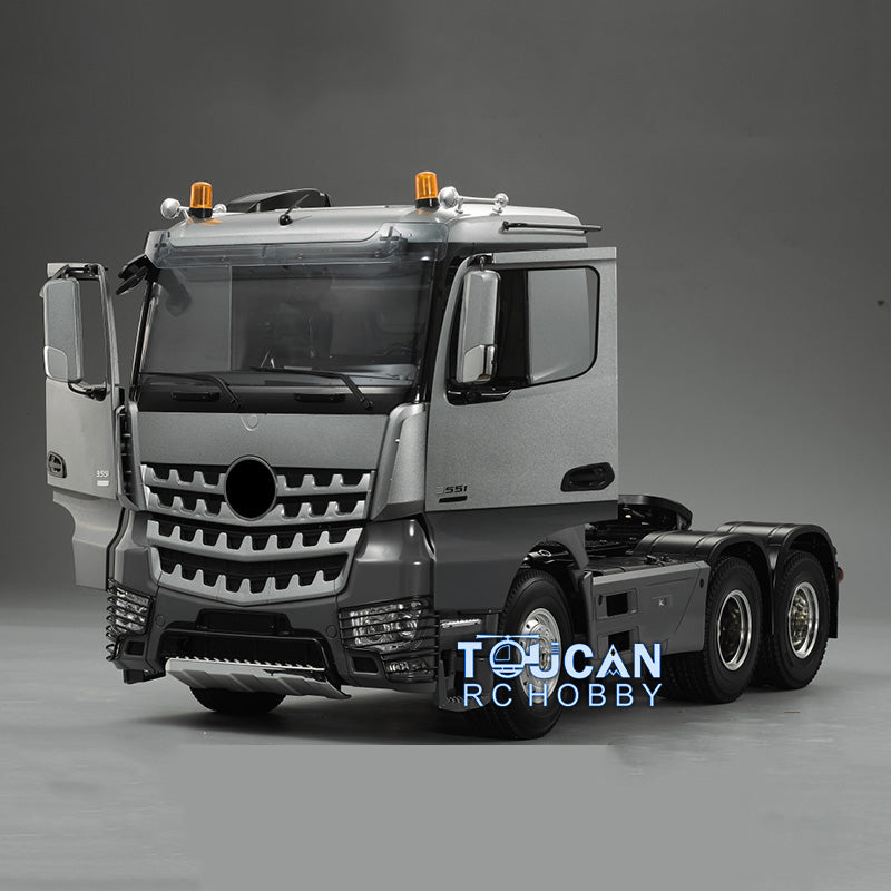Toucanrc Lackiertes 1/14 RC Sattelzugmaschine 6x4 KIT 35T Motor 3 Achsen DIY Modell für TAMIYA Spielzeugfahrzeuge