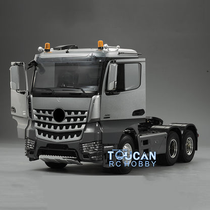 Toucanrc Lackiertes 1/14 RC Sattelzugmaschine 6x4 KIT 35T Motor 3 Achsen DIY Modell für TAMIYA Spielzeugfahrzeuge