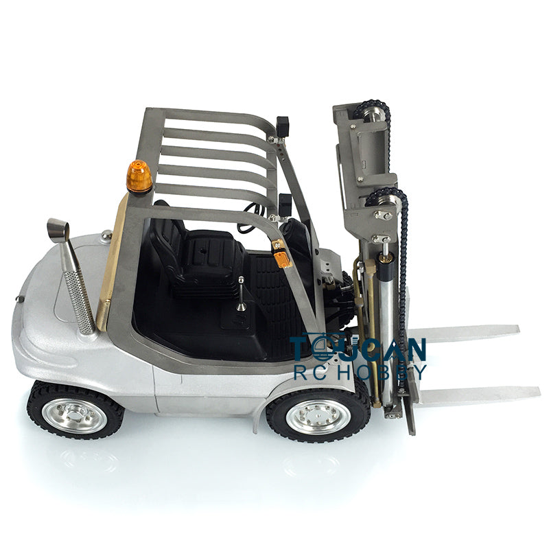 TOUCAN RC HOBBY LESU RC 1/14 Hydraulic forklift Transfer Car Truck Model ESC Motor Light Sound System Metal Front Rear Wheel Hub Toolbox