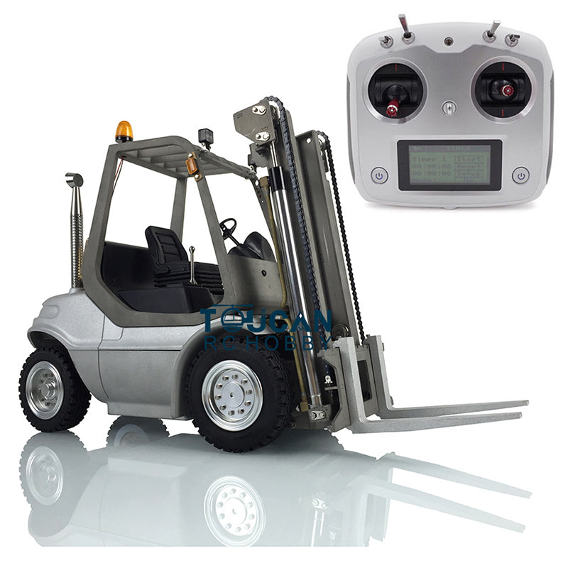 TOUCAN RC HOBBY LESU RC 1/14 Hydraulic forklift Transfer Car Truck Model ESC Motor Light Sound System Metal Front Rear Wheel Hub Toolbox