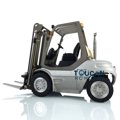 TOUCAN RC HOBBY LESU RC 1/14 Hydraulic forklift Transfer Car Truck Model ESC Motor Light Sound System Metal Front Rear Wheel Hub Toolbox