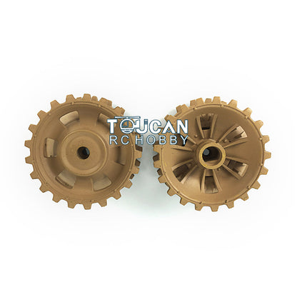 Plastic Sprockets Road Wheels Idlers Accessories Pack Decal Assembled Chassis Rear Rack For HL 1/16 3849 RC Tank Vehicle Model