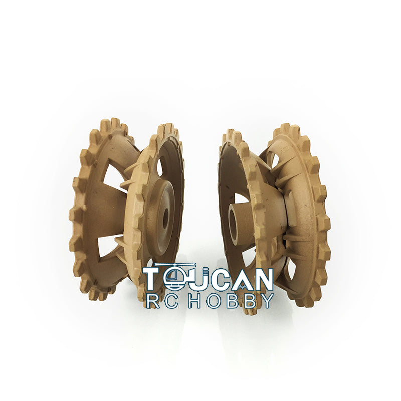 Plastic Sprockets Road Wheels Idlers Accessories Pack Decal Assembled Chassis Rear Rack For HL 1/16 3849 RC Tank Vehicle Model
