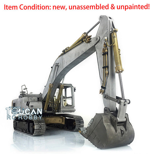 TOUCAN RC HOBBY LESU PC360 1/14 Metal RC Hydraulic Excavator B0002 8MPa Oil Pump System Brushed Motor Lighting DIY Construction Model for Hobby Builders