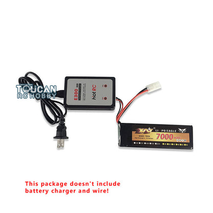 IN Stock 1/16 Henglong 7.4V 7000MAH Lipo Battery With XT60 Charger Plug Balanced Charging Board Electronic Parts For 3818/3819 RC Tank Model