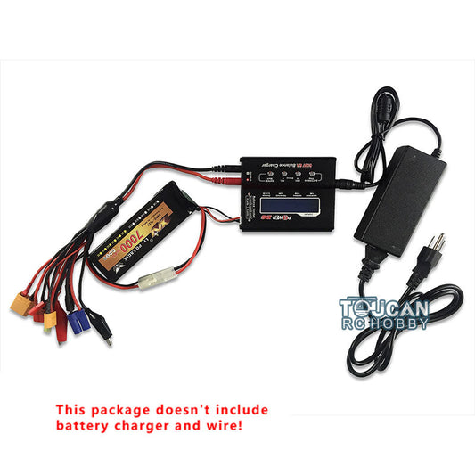 IN Stock 1/16 Henglong 7.4V 7000MAH Lipo Battery With XT60 Charger Plug Balanced Charging Board Electronic Parts For 3818/3819 RC Tank Model