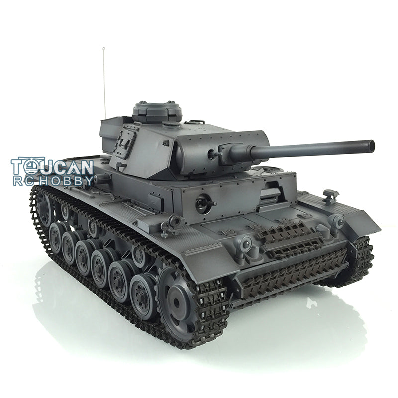 Henglong 2.4G 1/16 TK7.0 Promotion Panzer III L 3848 RTR RC Tank Smoke BB Infrared System Metal Sprockets Idlers Wheels Tracks Gearbox Barrel