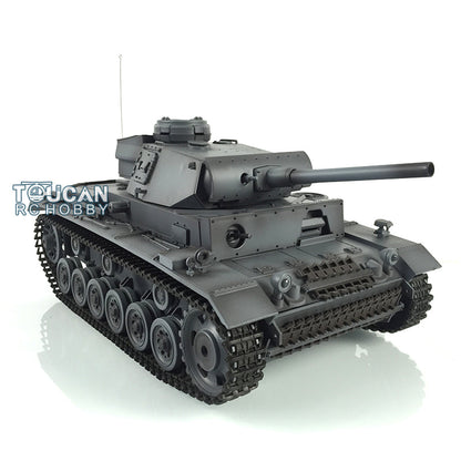 Henglong 1/16 TK7.0 Profession Panzer III L RTR RC Tank 3848 IR BB 360 Degrees Turret Smoke Metal Tracks Sprockets Idlers Road Wheels Gearbox