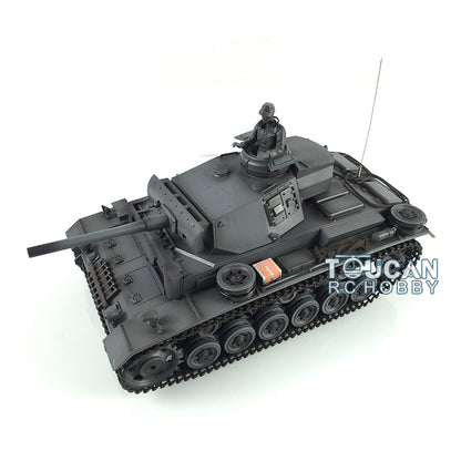 Henglong 2.4G 1/16 TK7.0 Promotion Panzer III L 3848 RTR RC Tank Smoke BB Infrared System Metal Sprockets Idlers Wheels Tracks Gearbox Barrel