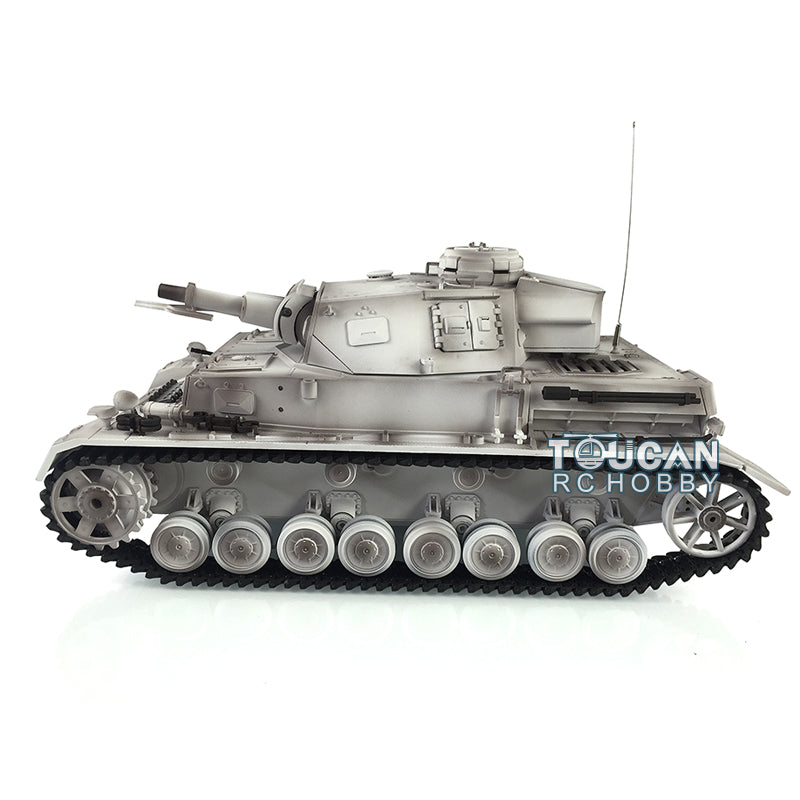 Henglong Plastic 1/16 TK7.0 German Panzer IV F 3858 RTR RC Tank Model Infrared System BB Unit Smoke Lights 2 Sounds Metal Barrel