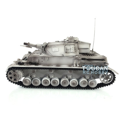 Henglong Plastic 1/16 TK7.0 German Panzer IV F 3858 RTR RC Tank Model Infrared System BB Unit Smoke Lights 2 Sounds Metal Barrel