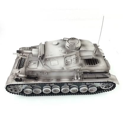 Henglong 1/16 TK7.0 Promotion German Panzer IV F RTR RC Tank 3858 360 Degrees Turret Smoke IR BB Metal Tracks Sprockets Idlers Road Wheels Gearbox Tracks
